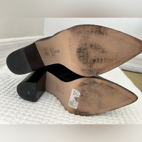 SCHUTZ - Maryana Crocodile Embossed Knee-High Block Boot Size 5 - Picture 12 of 13